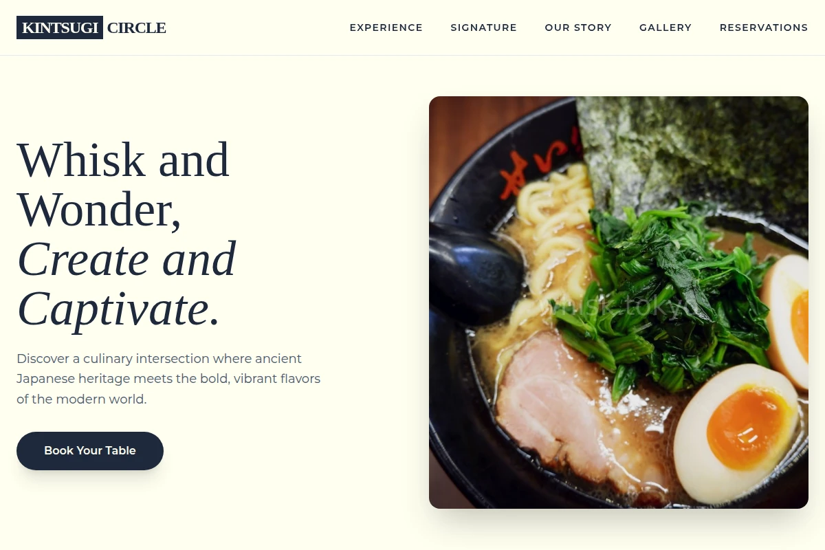 Fusion Japanese Food