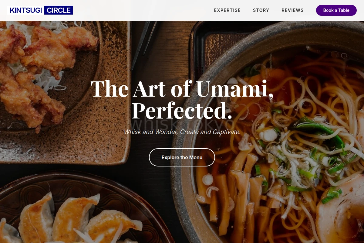 Golden Japanese Food