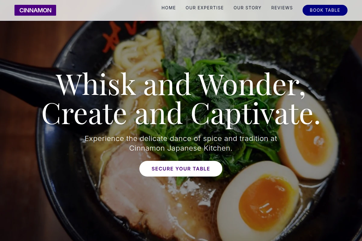 Cinnamon Japanese Food