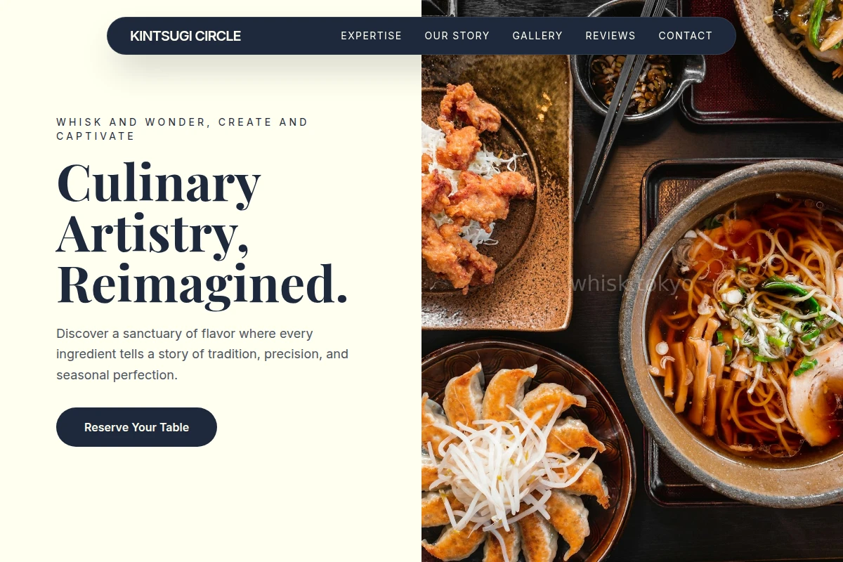 Artisanal Japanese Food