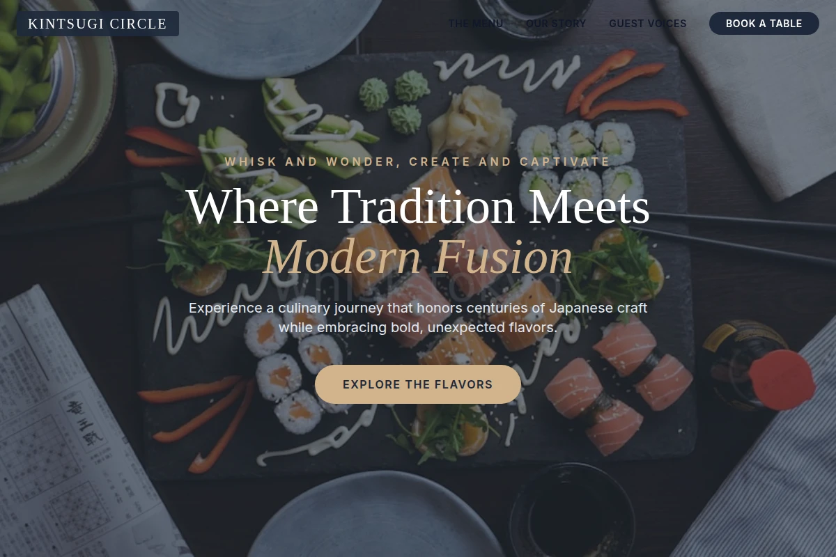 Fusion Japanese Food